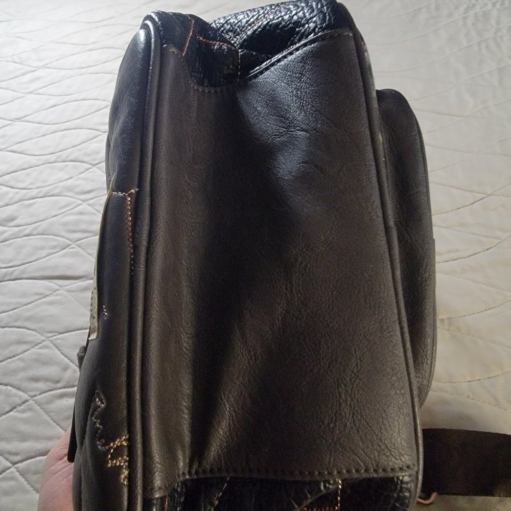 Anekke Artistic Brown and Black Crossbody Bag - Picture 7 of 11
